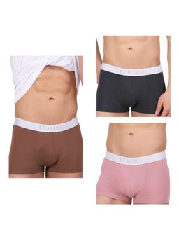 Elmiro - Mens Intimo-tech Antimicrobial Micro Modal Dynamic Trunk (Pack of 3)