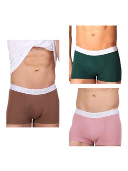 Elmiro - Mens Intimo-tech Antimicrobial Micro Modal Dynamic Trunk (Pack of 3)