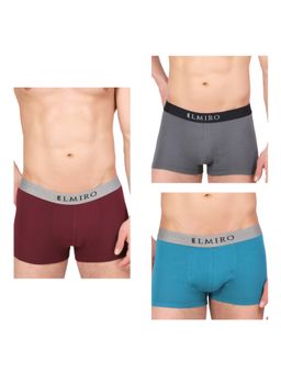 Elmiro - Mens Intimo-tech Antimicrobial Micro Modal Legendary Trunk (Pack of 3)