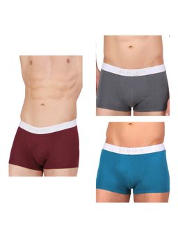 Elmiro - Mens Intimo-tech Antimicrobial Micro Modal Luxe Trunk (Pack of 3)