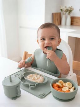 Haus & Kinder - Baby Hippo Silicon Suction Feeding Set