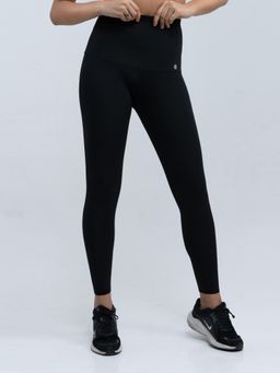SOIE - Womens Black Seamless High Compression Activewear Sports Leggings