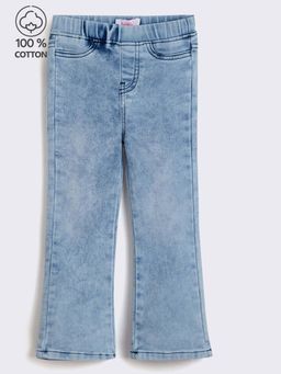 Hopscotch - Pure Cotton Slim Fit Wide Leg Jeans