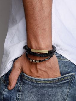 Joker and Witch - Joker & Witch Theseus Black And Gold Bracelet