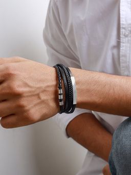 Joker and Witch - Joker & Witch Theseus Black And Silver Bracelet