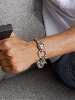 Joker and Witch - Joker & Witch Lykos Steel Wolf Head Bracelet