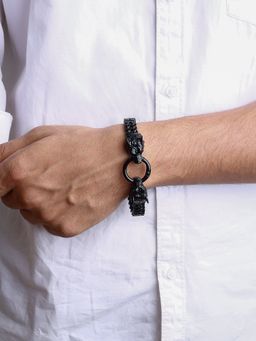 Joker and Witch - Joker & Witch Lykos Black Wolf Head Bracelet