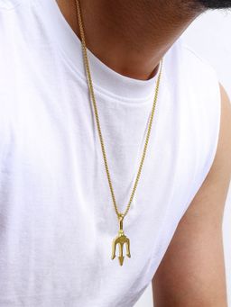 Joker and Witch - Joker & Witch Poseidon Gold Pendant Necklace