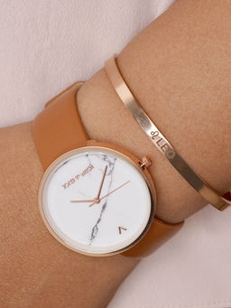 Joker and Witch - Joker & Witch Hailey Leo Watch Bracelet Stack For Women (Set 0f 2)