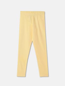 R&B - Girls Yellow Solid Leggings