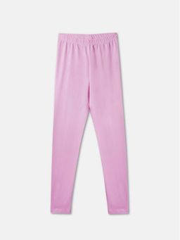 R&B - Girls Purple Printed Leggings