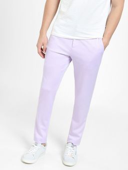 Jack & Jones - Lilac Mid Rise Slim Fit Trousers