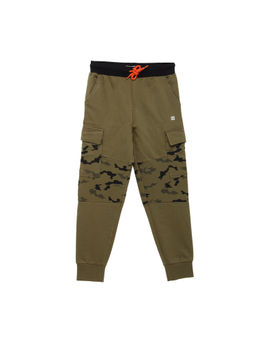 Pepe Jeans - Boys Olive Checks Joggers
