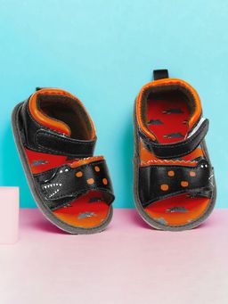 Baby Moo - Alligator Velcro Straps Anti-Skid Open Toe Sandals - Green