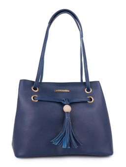 Lapis O Lupo - Blue Solid-Plain Handbag