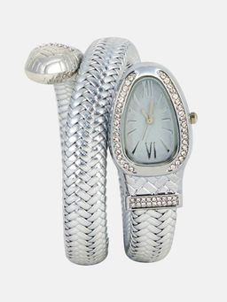 Haute Sauce - Women Oval Bracelet Silver Dial Analog Watch - HSWC1448 (M)
