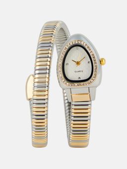 Haute Sauce - Women Oval Silver Dial Analog Watch - HSWC1453 (M)