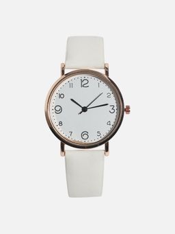 Haute Sauce - Women Round Analogue White Dial Analog Watch - HSWC1129 (M)