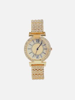 Haute Sauce - Women Round Analogue Gold Dial Analog Watch - HSWC1132 (M)