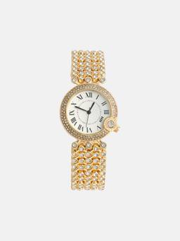 Haute Sauce - Women The Bling Round White Dial Analog Watch - HSWC1184 (M)