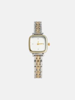 Haute Sauce - Women The Minimal Block Square White Dial Analog Watch - HSWC1201 (M)