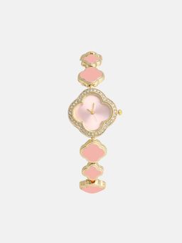 Haute Sauce - Women The Clover Pink Dial Analog Watch - HSWC1207 (M)