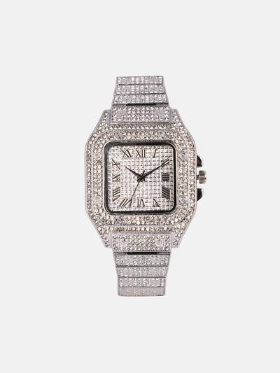 Women The Bijou Roman Square White Dial Analog Watch - HSWC1273 (M)