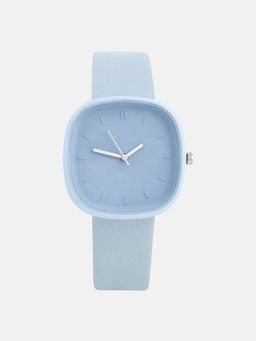 Haute Sauce - Women The Off-Duty Cushion Blue Dial Analog Watch - HSWC1280 (M)