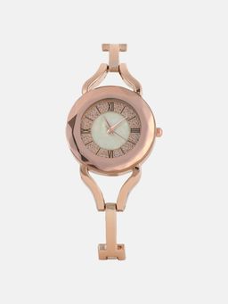 Haute Sauce - Women The Celeste Roman Round Pink Dial Analog Watch - HSWC1287 (M)