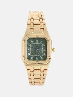 Haute Sauce - Women The Torque Roman Square Green Dial Analog Watch - HSWC1311 (M)