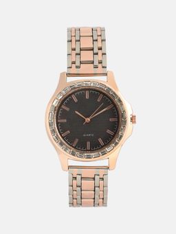 Haute Sauce - Women The Orbitra Round Black Dial Analog Watch - HSWC1319 (M)