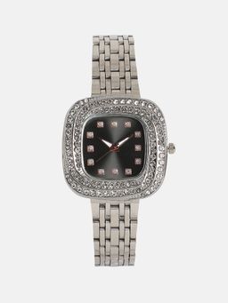 Haute Sauce - Women The Jolie Vortex Square Black Dial Analog Watch - HSWC1326 (M)