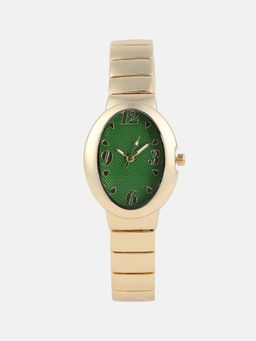 Haute Sauce - Women The Pantheonique Oval Green Dial Analog Watch - HSWC1351 (M)