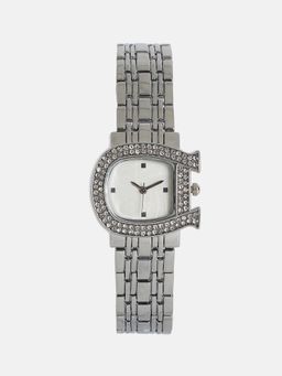 Haute Sauce - Women The Buckle Asymmetric White Dial Analog Watch - HSWC1352 (M)