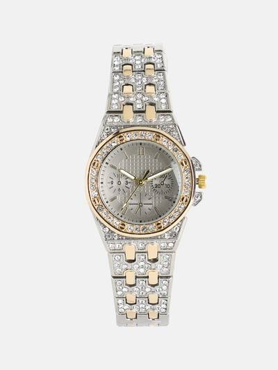 Women The Geneva H-Link Round Grey Dial Analog Watch - HSWC1365 (M)