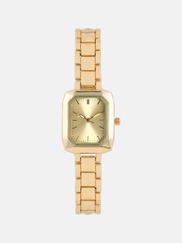 Haute Sauce - Women The Savile Rectangular Gold Dial Analog Watch - HSWC1405 (M)