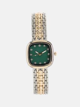 Haute Sauce - Women The Amunac Square Green Dial Analog Watch - HSWC1407 (M)