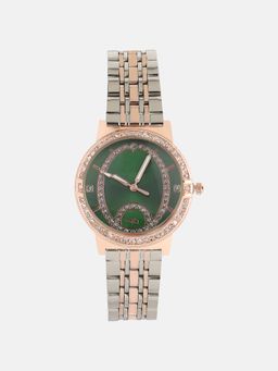 Haute Sauce - Women The Valoce Round Green Dial Analog Watch - HSWC1418 (M)
