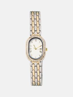 Haute Sauce - Women The Vivienne Roman Oblong White Dial Analog Watch - HSWC1420 (M)