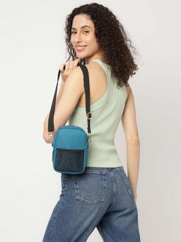 Fastrack - Teal Blue Crossbody Sling Bag
