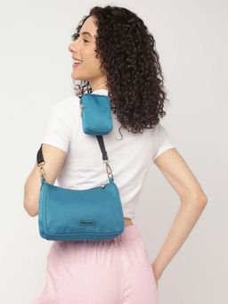 Fastrack - Teal Blue Crossbody Sling Bag (Set of 2)