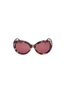 Tom Ford Eyewear - Oval Maroon Sunglasses (FT1009 55 55Y) (55)