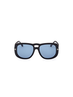 Tom Ford Eyewear - Square Blue Sunglasses (FT1012 56 01V) (56)