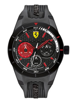 Scuderia Ferrari - Redrev T 0830439 Black Dial Multifunction Watch For Men