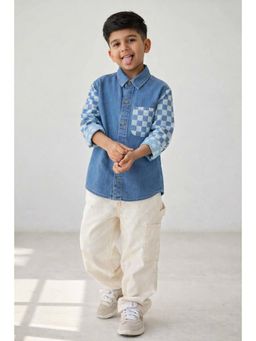 Tales & Stories - Boys Blue Checks Full Sleeves Shirt