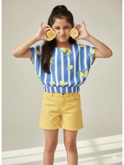 Tales & Stories - Girls Blue Striped Top