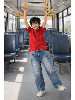 Tales & Stories - Boys Blue Dad Fit Denim Jeans