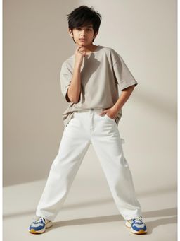 Tales & Stories - Boys White Denim Jeans