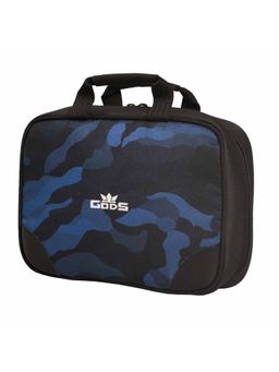 GODS - Utility Kit - A Toiletry Kit For Men Blue Camouflage Colour With Clear View Compartments