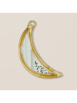 Hollyhock - Rattan Moon Mirror